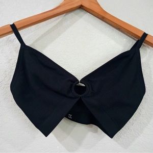 Aerie Black Ring Detail Bra
